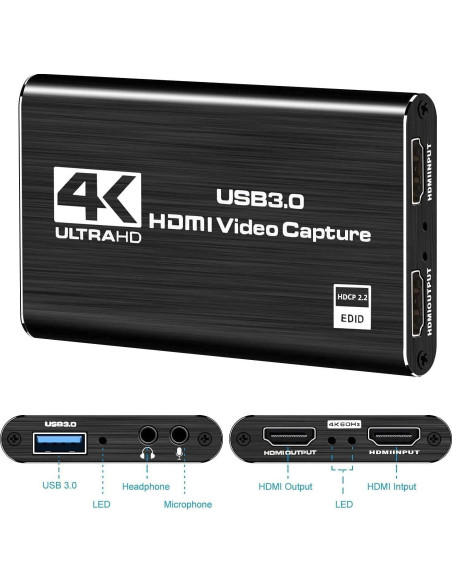 Tarjeta de Captura HDMI DIGITNOW 1080P 60fps para Streaming Tarjeta de Captura HDMI DIGITNOW 1080P 60fps para Streaming