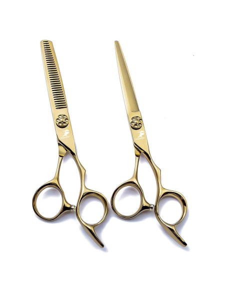 Tijeras de Corte de Cabello ROCOCO 15.24 cm Doradas 440C Tijeras de Corte de Cabello ROCOCO 15.24 cm Doradas 440C
