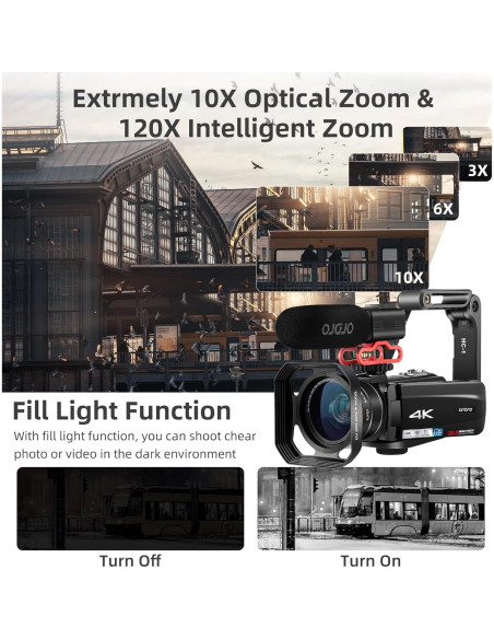 Cámara Camcorder 4K ORDRO Z88 30MP Zoom 10X WiFi Cámara Camcorder 4K ORDRO Z88 30MP Zoom 10X WiFi
