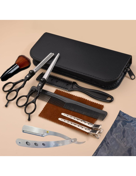 Kit de Tijeras de Pelo Profesionales Fcysy 11 Piezas Kit de Tijeras de Pelo Profesionales Fcysy 11 Piezas