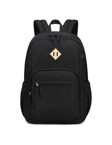 Mochila Escolar Grande Casual Negra 24L para Laptop 40.6cm