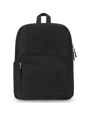 Mochila Negra ZORFIN para Escuela y Viaje 24L Resistente