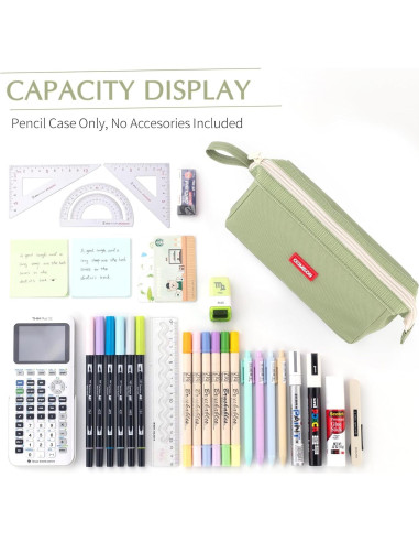 Estuche de Lápices CICIMELON Verde Gran Capacidad 30-50 Artículos