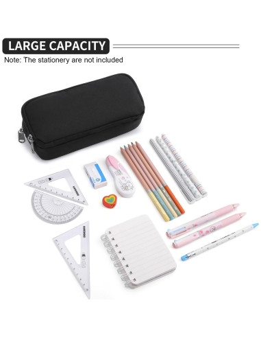 Estuche Della Gao WJ001 Gran Capacidad Negro Organizador