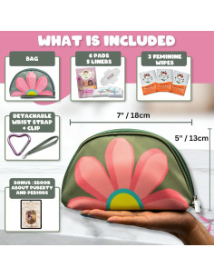 Kit de Inicio de Período Bloom para Niñas 9-12 Años Verde 2