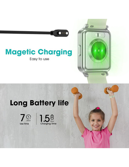 Reloj Inteligente Kummel Verde para Niños con Monitor de Fitness Reloj Inteligente Kummel Verde para Niños con Monitor de Fitness