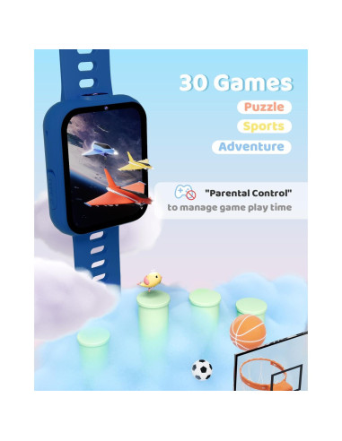 Reloj Inteligente BIGGERFIVE para Niños con Duales Cámaras
