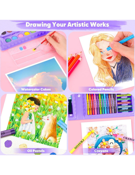 Set de Arte iBayam 149 Piezas Dibujo y Pintura Set de Arte iBayam 149 Piezas Dibujo y Pintura