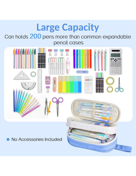 Estuche Expandible Sooenz, Organizador de Lápices 22x11cm Estuche Expandible Sooenz, Organizador de Lápices 22x11cm
