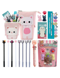 Conjunto de Papelería Kawaii Primo Lines Gato 10 en 1