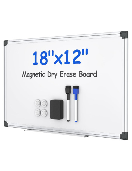 Pizarra Blanca Magnética VUSIGN 45.72x30.48cm con Accesorios Pizarra Blanca Magnética VUSIGN 45.72x30.48cm con Accesorios
