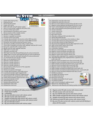 Kit de Ciencia de Circuitos Dr. STEM Toys - 100 Experimentos