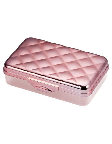 Estuche Académico Amax Oro Rosa Caja Dura para Lápices