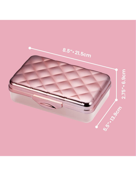 Estuche Académico Amax Oro Rosa Caja Dura para Lápices Estuche Académico Amax Oro Rosa Caja Dura para Lápices