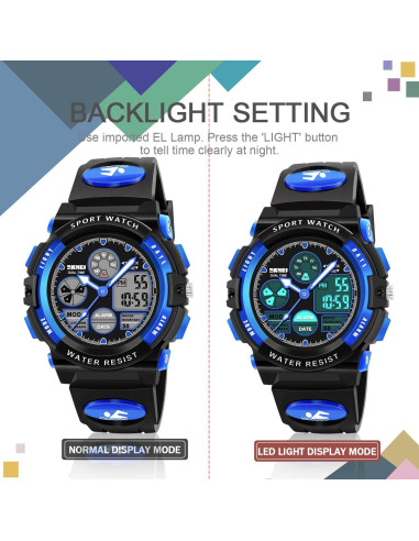 Reloj LED Deportivo ATIMO para Niños Resistente al Agua