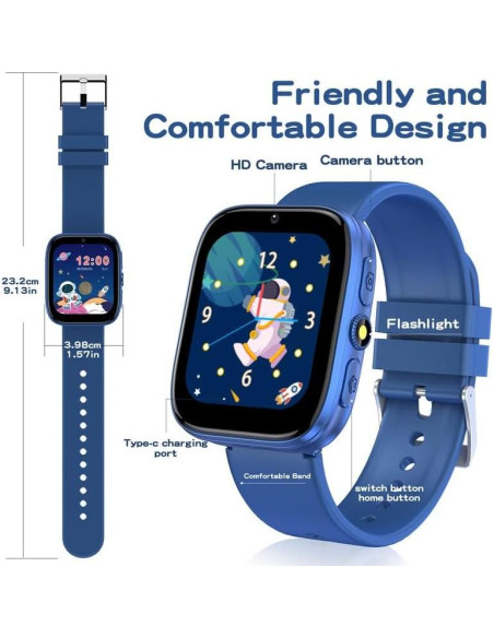 Reloj Inteligente WISYME A20 para Niños 4-12 Años Azul Reloj Inteligente WISYME A20 para Niños 4-12 Años Azul