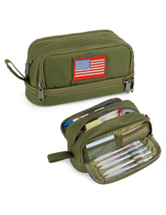 Estuche Táctico Atripack Verde 4 Compartimentos 31.8x22.5cm