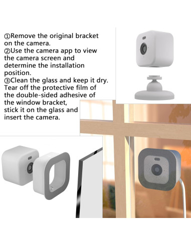 Soporte de Ventana Teccle para Blink Mini 2 Blanco