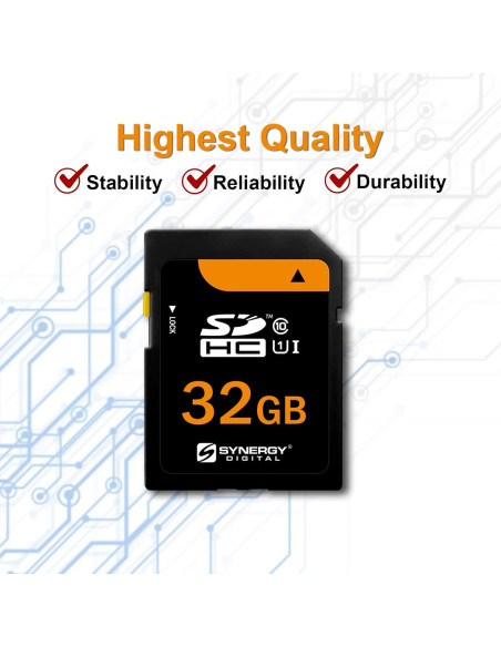 Tarjeta de Memoria SDHC 32GB Synergy Digital Clase 10 UHS-I Tarjeta de Memoria SDHC 32GB Synergy Digital Clase 10 UHS-I