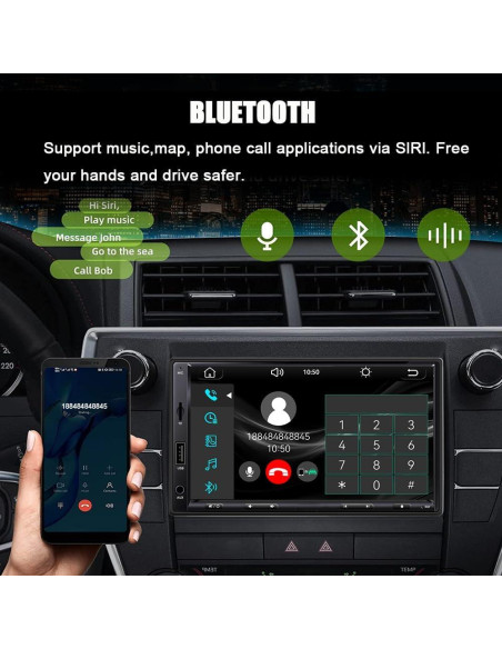 Estéreo Doble Din Zeminba 7" Carplay Android Auto Bluetooth Estéreo Doble Din Zeminba 7" Carplay Android Auto Bluetooth