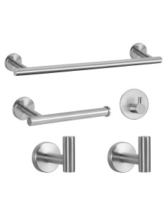 Conjunto de Accesorios de Baño NearMoon 5 Piezas Acero Inoxidable