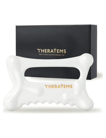 Herramienta Gua Sha THERATEMS Cerámica Natural Drenaje Linfático Herramienta Gua Sha THERATEMS Cerámica Natural Drenaje Linfático