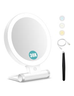 Espejo de Aumento B Beauty Planet 30X con Luz y Batería