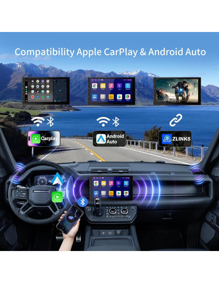 Estéreo de Coche Doble Din Haudio CVD7621-AJ Pantalla 7" Estéreo de Coche Doble Din Haudio CVD7621-AJ Pantalla 7"