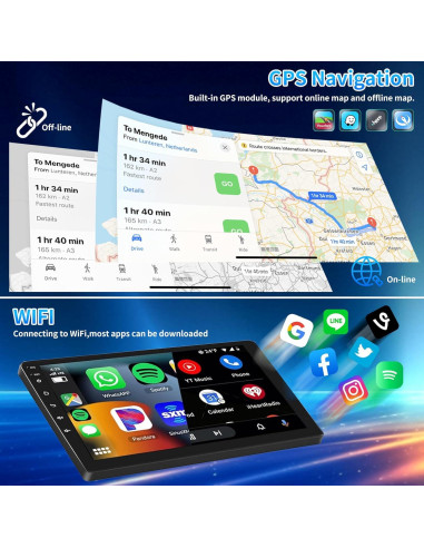 Estéreo de Coche PHEZEN 9" Kia Forte 2013-2018 CarPlay GPS