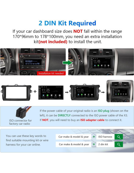 Eonon Estéreo Doble Din 7'' CarPlay Android Auto X3 Eonon Estéreo Doble Din 7'' CarPlay Android Auto X3