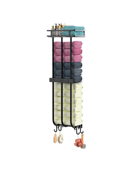 Estante de Almacenamiento GAGUIUP para Baño con 3 Barras Estante de Almacenamiento GAGUIUP para Baño con 3 Barras