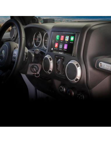 Kit Instalación Radio Doble DIN Scosche CR1291B para Chrysler, Dodge, Jeep, VW
