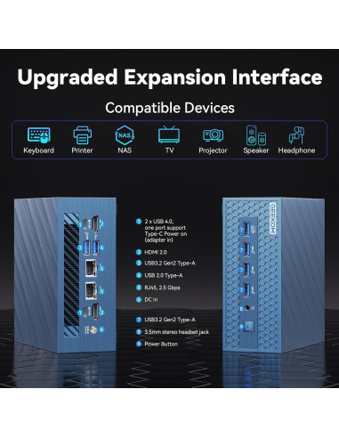 Mini PC GEEKOM IT1 Mega, Intel Core Ultra 9, 32GB RAM, 2TB SSD