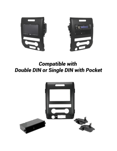 Kit Instalación Radio Scosche ICFD7BN para Ford F-150 2009-12