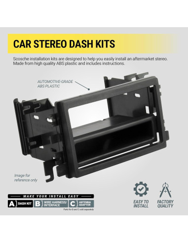 Kit Instalación Radio Scosche ICFD7BN para Ford F-150 2009-12