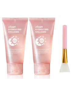 Mascarilla Nocturna de Colágeno JISKG 2 Pcs Hidratante