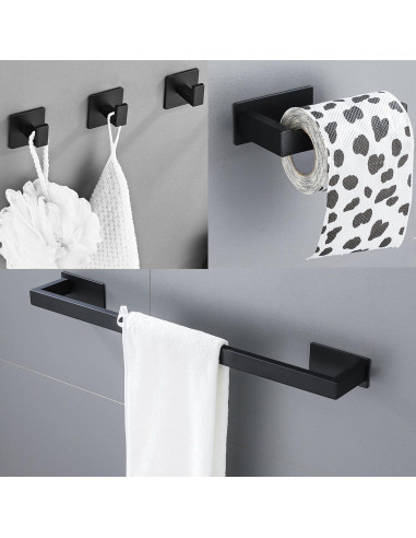 Juego de Accesorios de Baño Vanloory 5 Piezas Acero Inoxidable