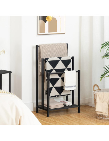 Soporte de Toallas HOOBRO BB03LB01 Metal 3 Niveles Negro