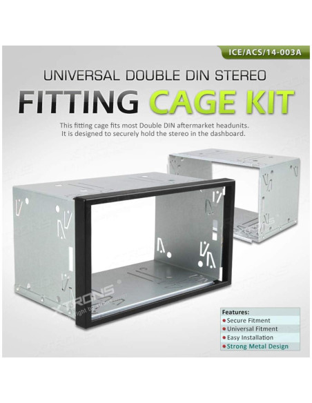Soporte Estéreo Doble Din XTRONS 182x101 mm Universal Soporte Estéreo Doble Din XTRONS 182x101 mm Universal