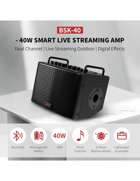Amplificador Acústico JOYO BSK-40 40W Bluetooth y Efectos Amplificador Acústico JOYO BSK-40 40W Bluetooth y Efectos
