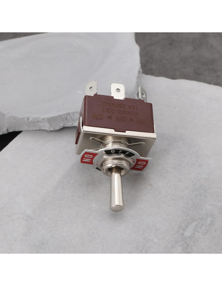 Interruptor de palanca DPDT YINETTECH 6 pines 20A 125V CA Interruptor de palanca DPDT YINETTECH 6 pines 20A 125V CA