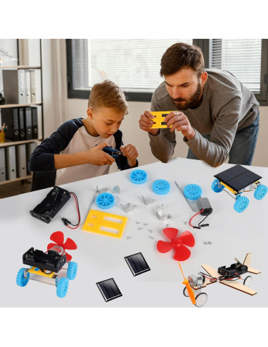 Kit 4 en 1 Energía Solar CYOEST Proyectos STEM para Niños