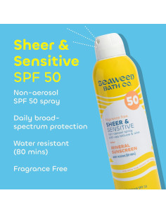 Spray Solar Mineral Sheer SPF 50 Seaweed Bath Co. 170ml 2