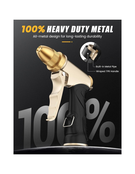 Boquilla de Manguera RAINPOINT de Metal Ajustable 0.40 kg Boquilla de Manguera RAINPOINT de Metal Ajustable 0.40 kg