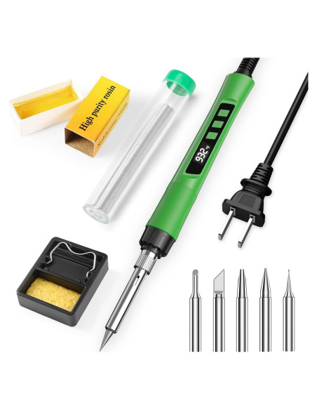 Kit de Soldador Crtsweker 190W LED Temperatura Ajustable Kit de Soldador Crtsweker 190W LED Temperatura Ajustable