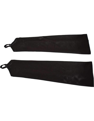 Guantes largos de cosplay Spandex elástico negros