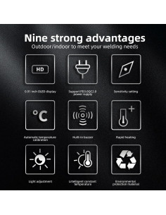 HGLRC Soldador RC2 65W 24V Portátil con Pantalla OLED 2