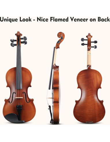 Violín Acústico ADM 4/4 Completo para Principiantes