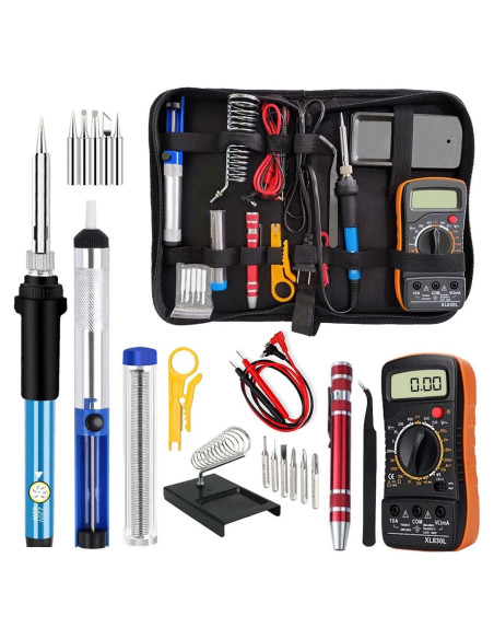Kit de Soldador 60W daGodtech con Multímetro y Accesorios Kit de Soldador 60W daGodtech con Multímetro y Accesorios