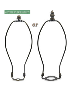 Soporte de Lámpara QVQCWD de Bronce 25,4 cm con Adaptador E26 2